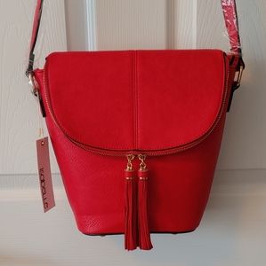 Isabelle faux leather bucket bag